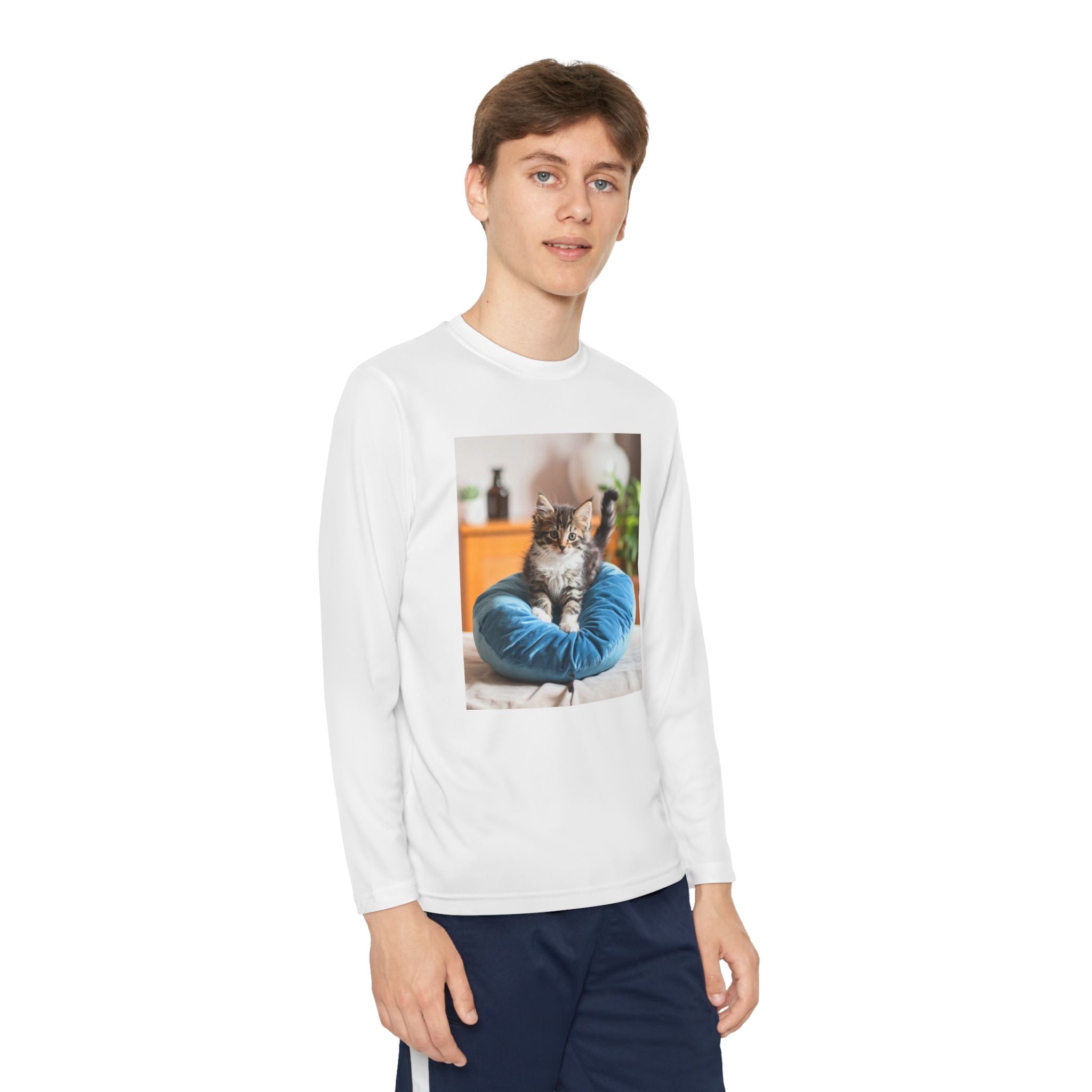 Kitten Youth Long Sleeve Competitor Tee
