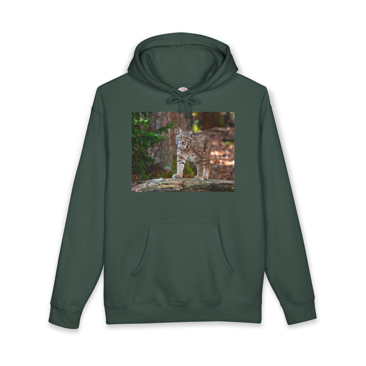 Bobcat Photo Hoodie - Wildlife Nature Graphic Sweatshirt for Animal Lovers