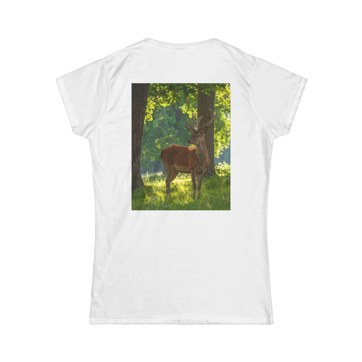Deer-Women's Tee — Classic White Softstyle T-Shirt