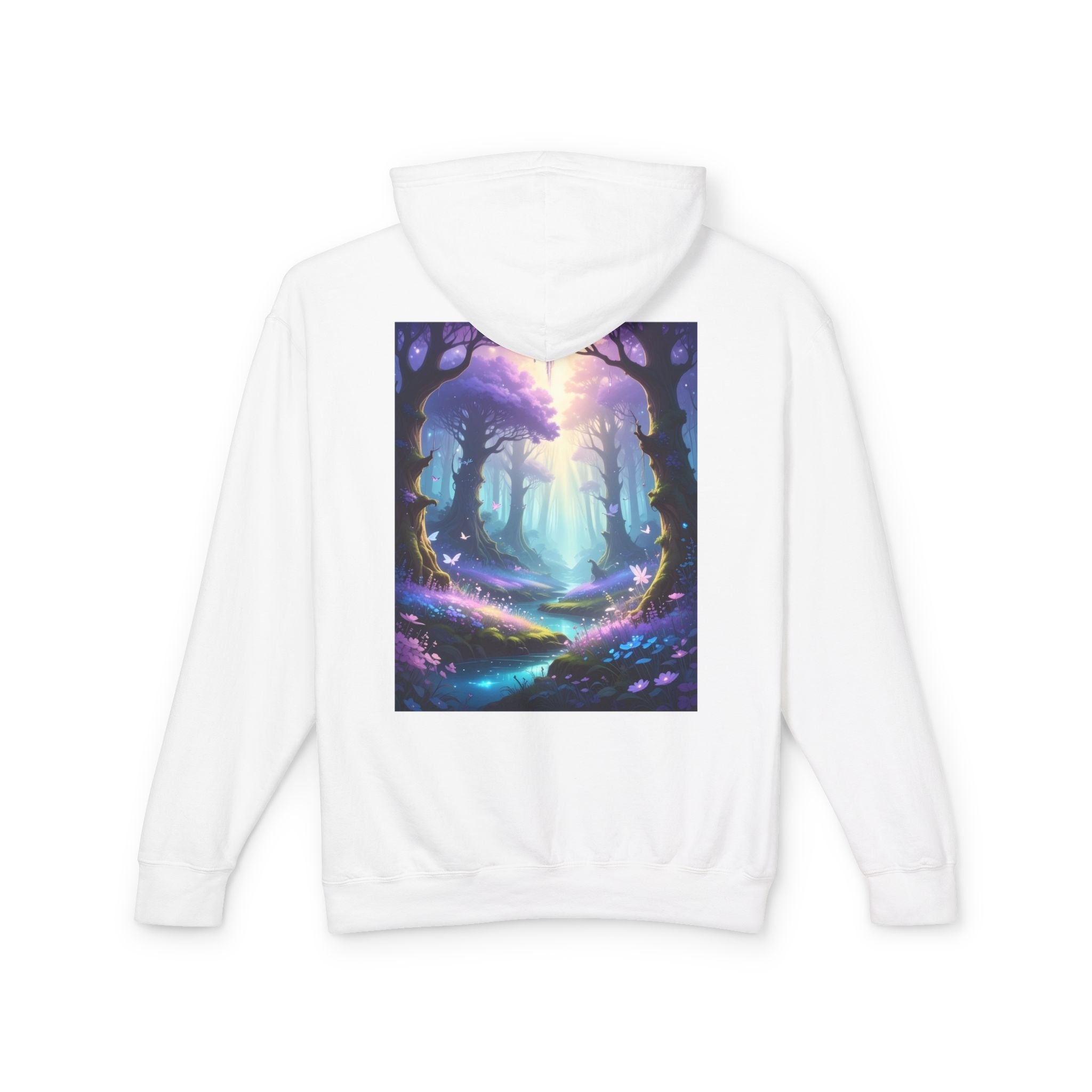 Magical Forest Hoodie — Ethereal Woodland Path Graphic Sweatshirt
