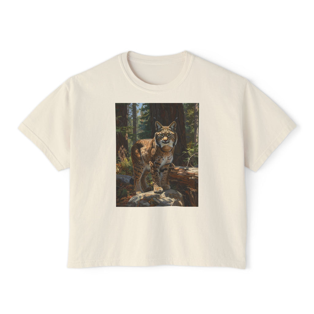 Mountain Bobcat Graphic Tee — Vintage Wilderness Cat Shirt
