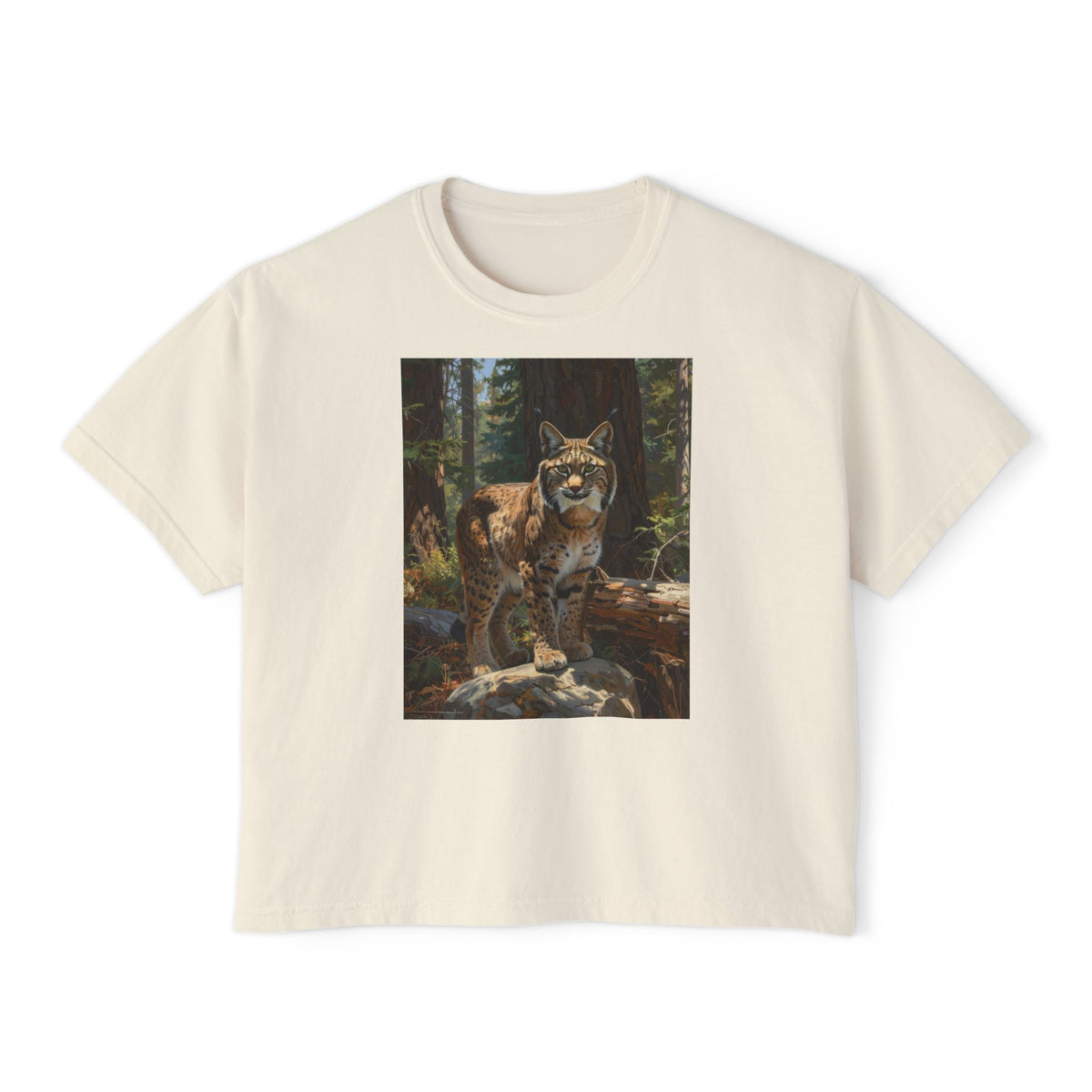 Mountain Bobcat Graphic Tee — Vintage Wilderness Cat Shirt