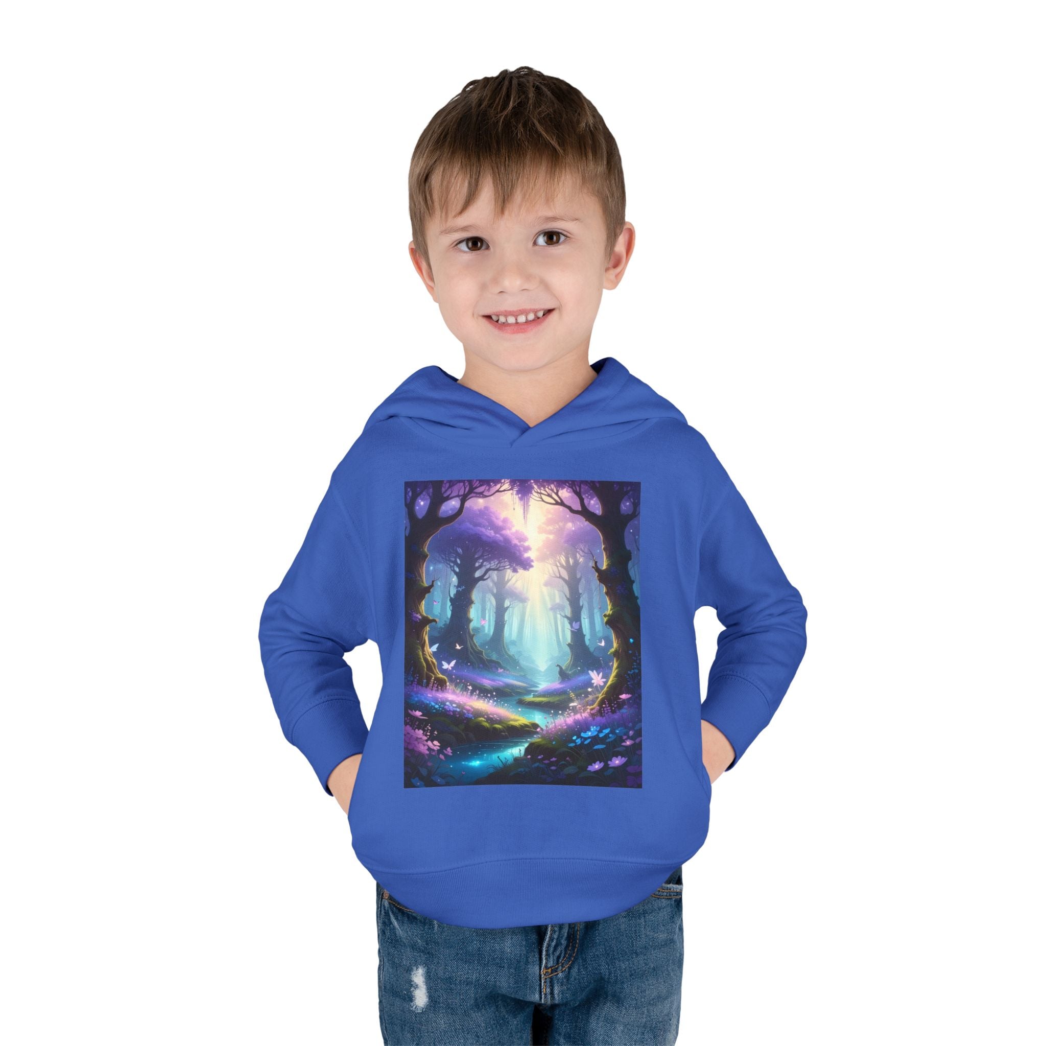 Enchanted Forest Toddler Pullover Fleece Hoodie