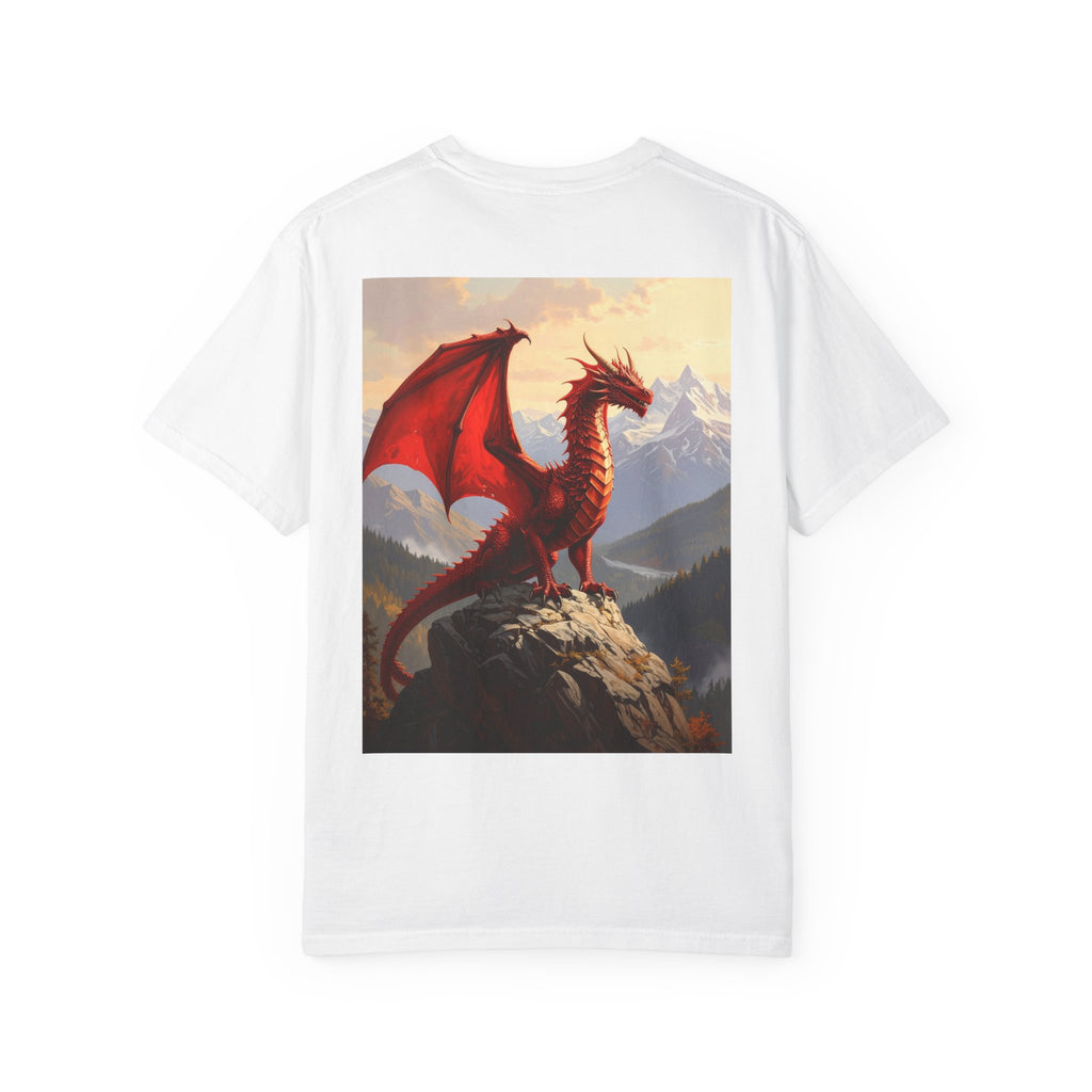 Red Dragon Mountain T-Shirt — Fantasy Dragon Tee