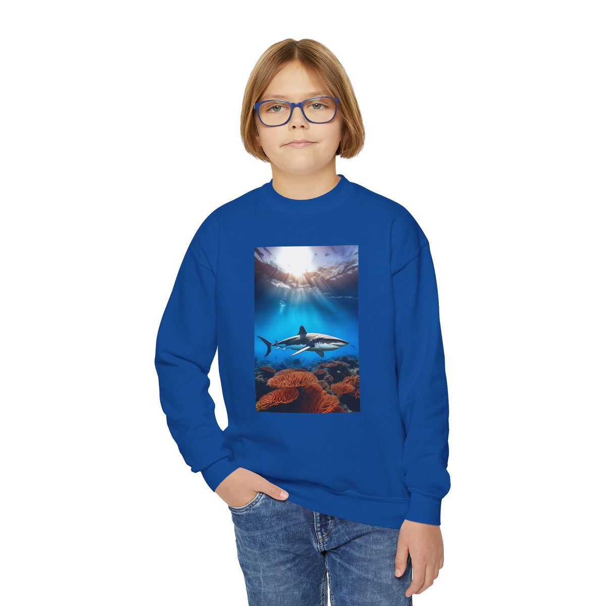 Shark Youth Crewneck Sweatshirt