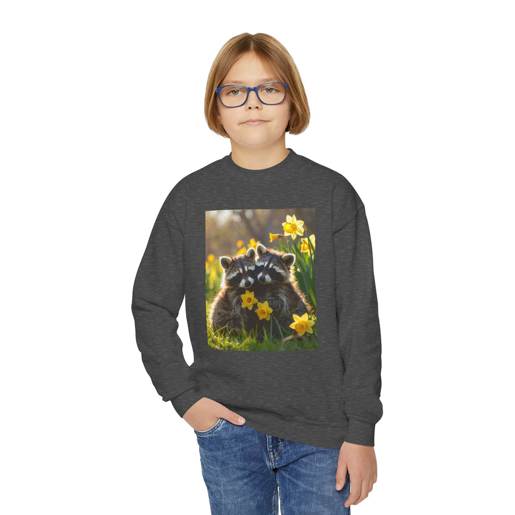 Baby Racoons Youth Crewneck Sweatshirt