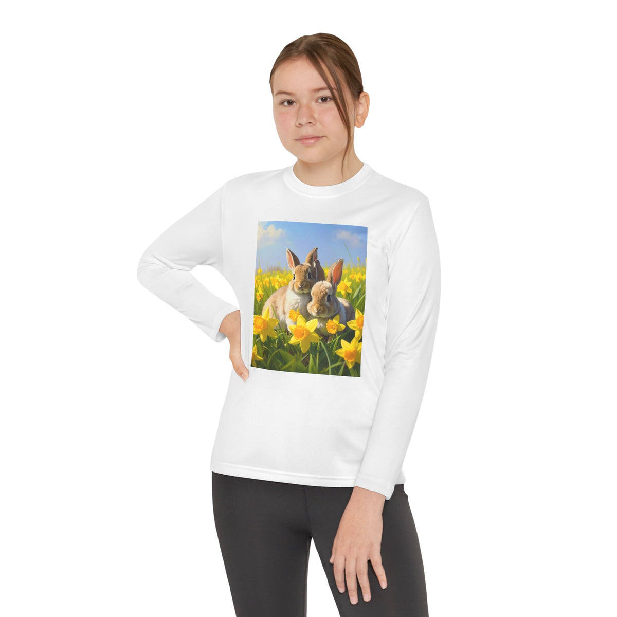 Bunnies Youth Long Sleeve Competitor Tee