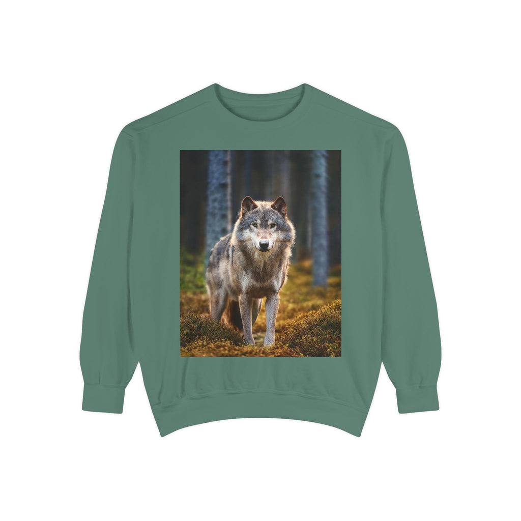 Wolf Forest Sweatshirt — Majestic Wolf Graphic Crewneck