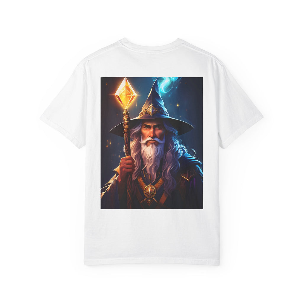 Wizard Portrait T‑Shirt — Mystic Mage Graphic Tee
