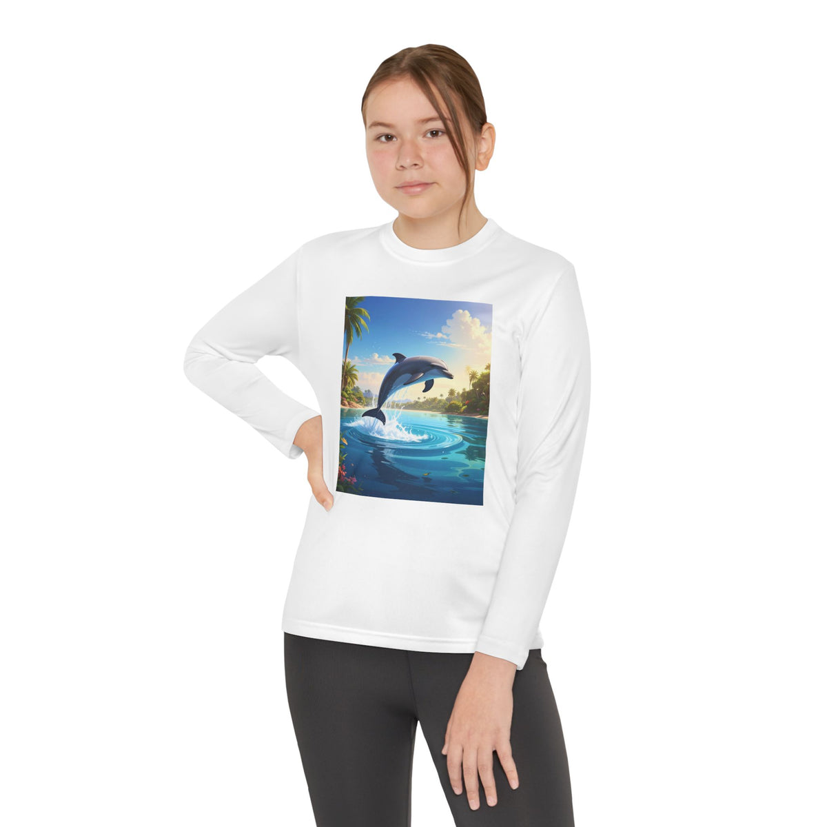 Dolphin Youth Long Sleeve Competitor Tee
