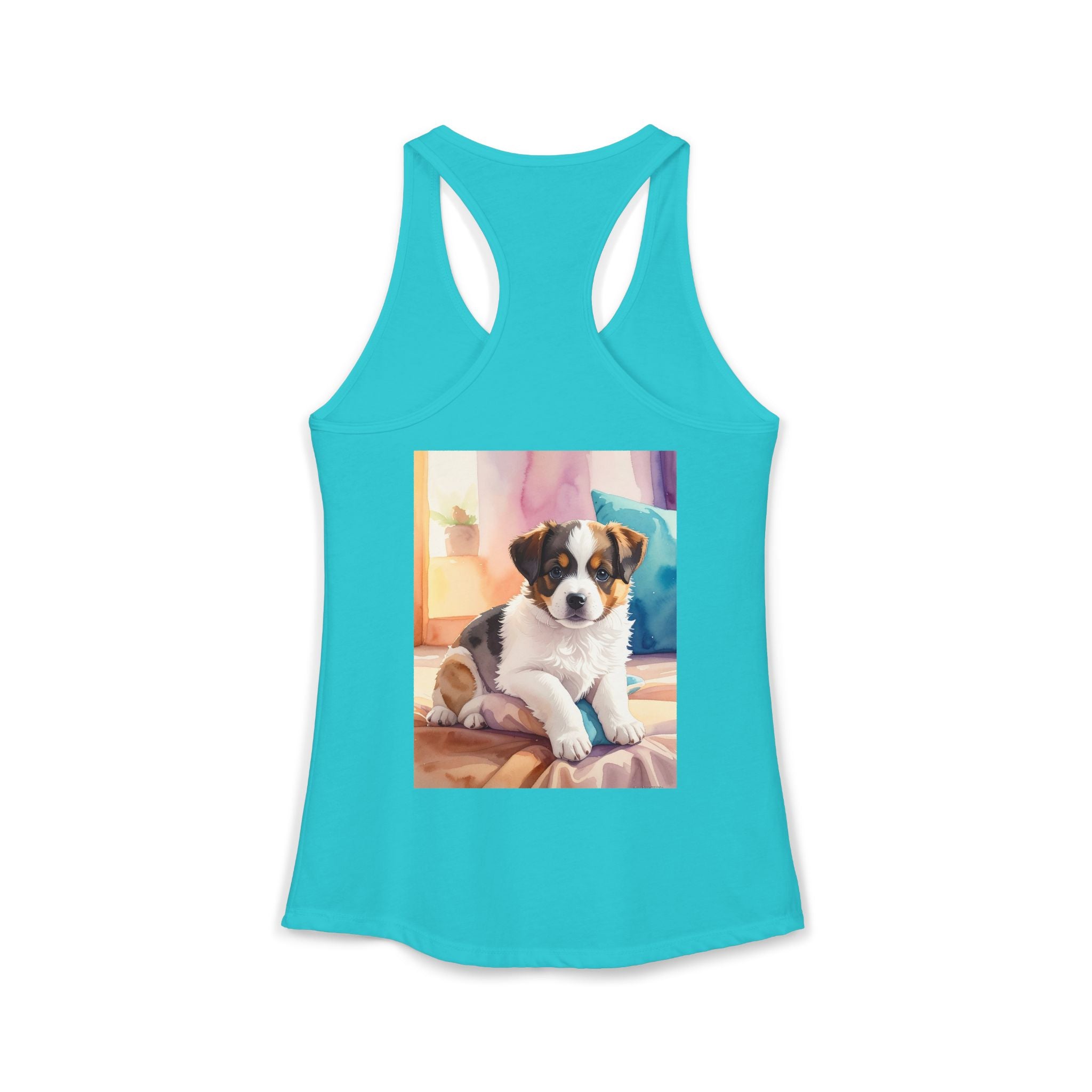 Cute Puppy-Women's Ideal Racerback Tank