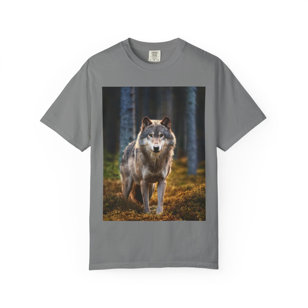 Wolf Forest T-Shirt — Majestic Wolf Photo Tee