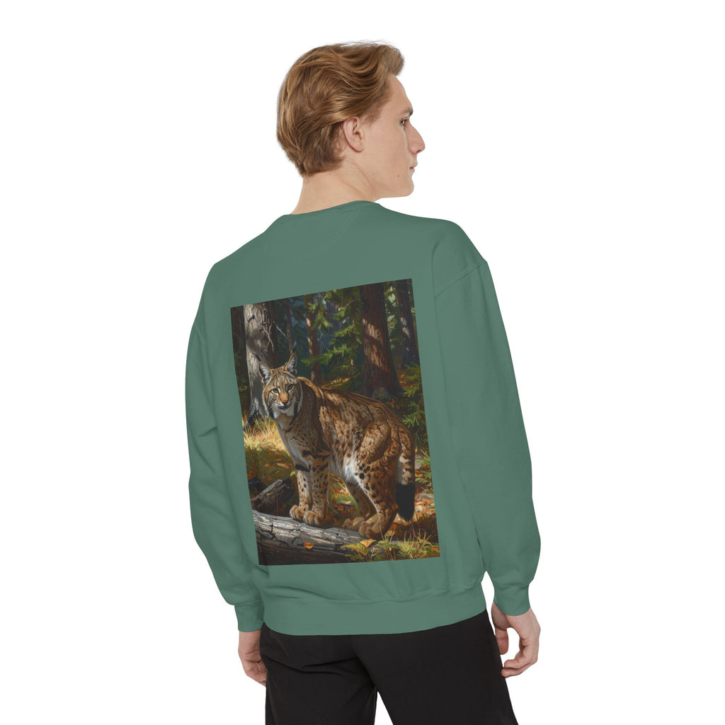 Bobcat Forest Sweatshirt — Wildlife Art Crewneck