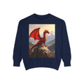 Dragon Crest Sweatshirt — Red Dragon Mountain Fantasy Crewneck