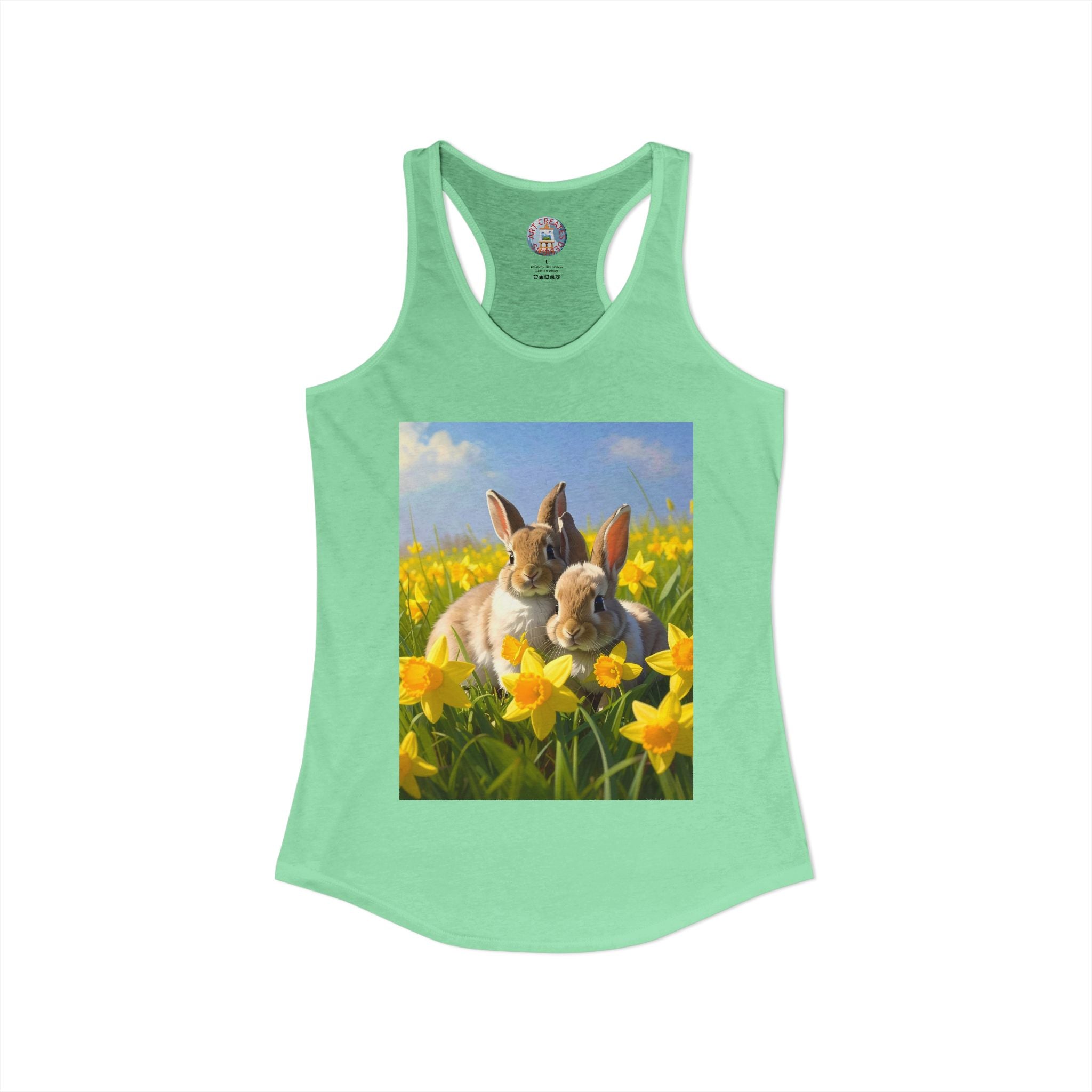 Bunnies-Women's Ideal Racerback Tank