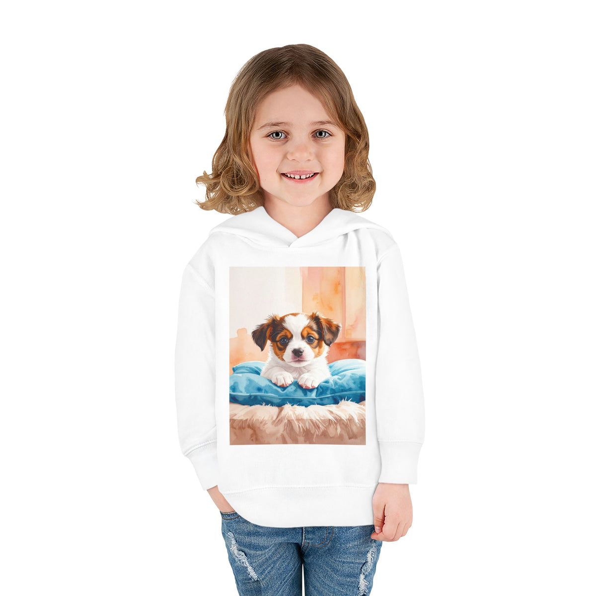 Puppy Toddler Pullover Fleece Hoodie