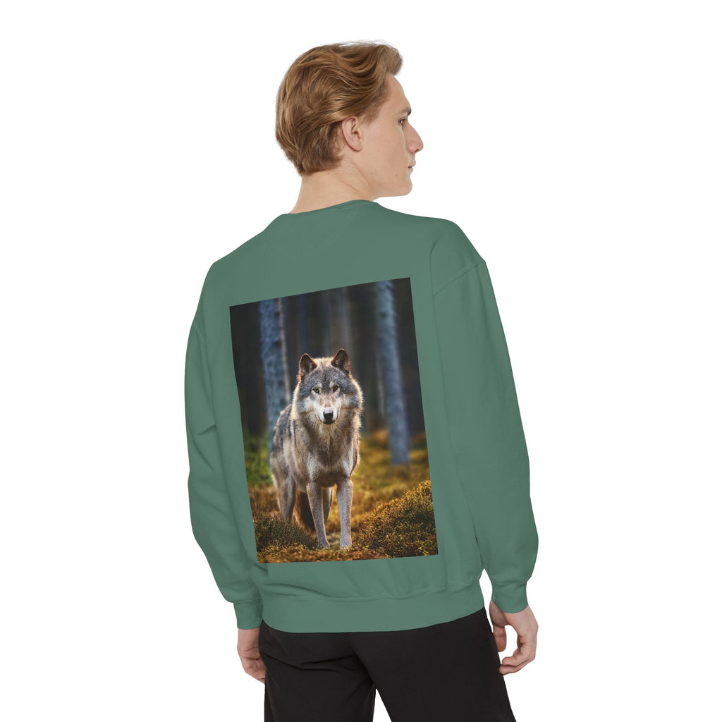 Wolf Forest Sweatshirt — Majestic Wolf Graphic Crewneck