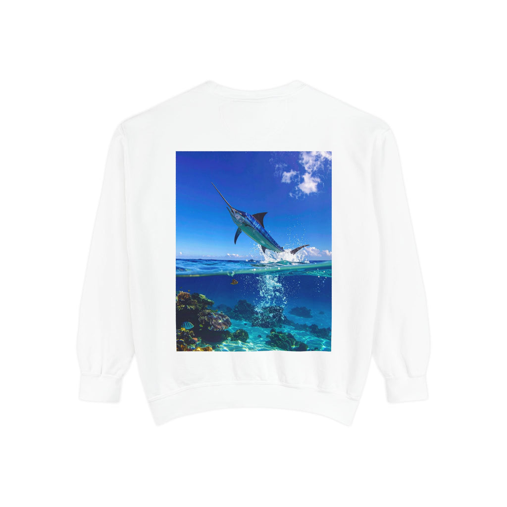 Marlin Ocean Sweatshirt — Tropical Sailfish Graphic Crewneck