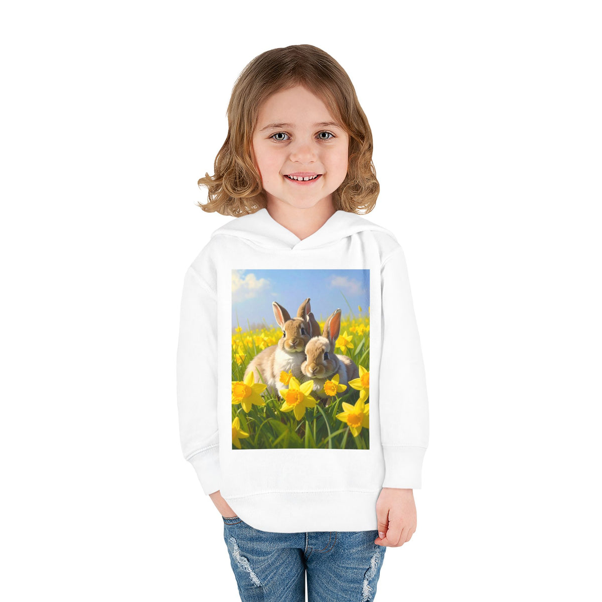 Bunnies Toddler Pullover Fleece Hoodie