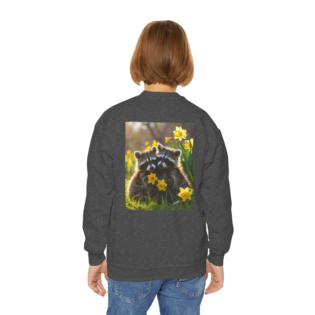 Baby Racoons Youth Crewneck Sweatshirt