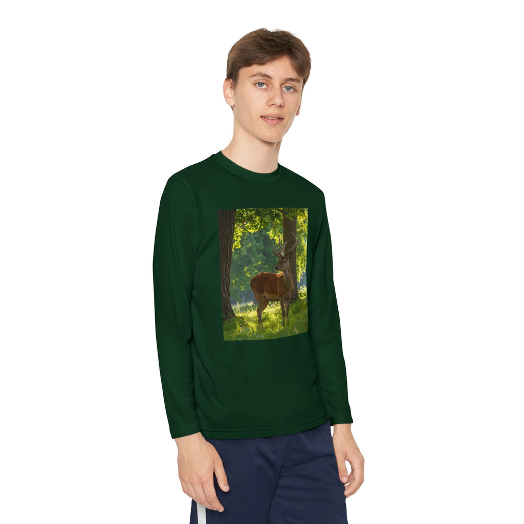 Deer Youth Long Sleeve Competitor Tee
