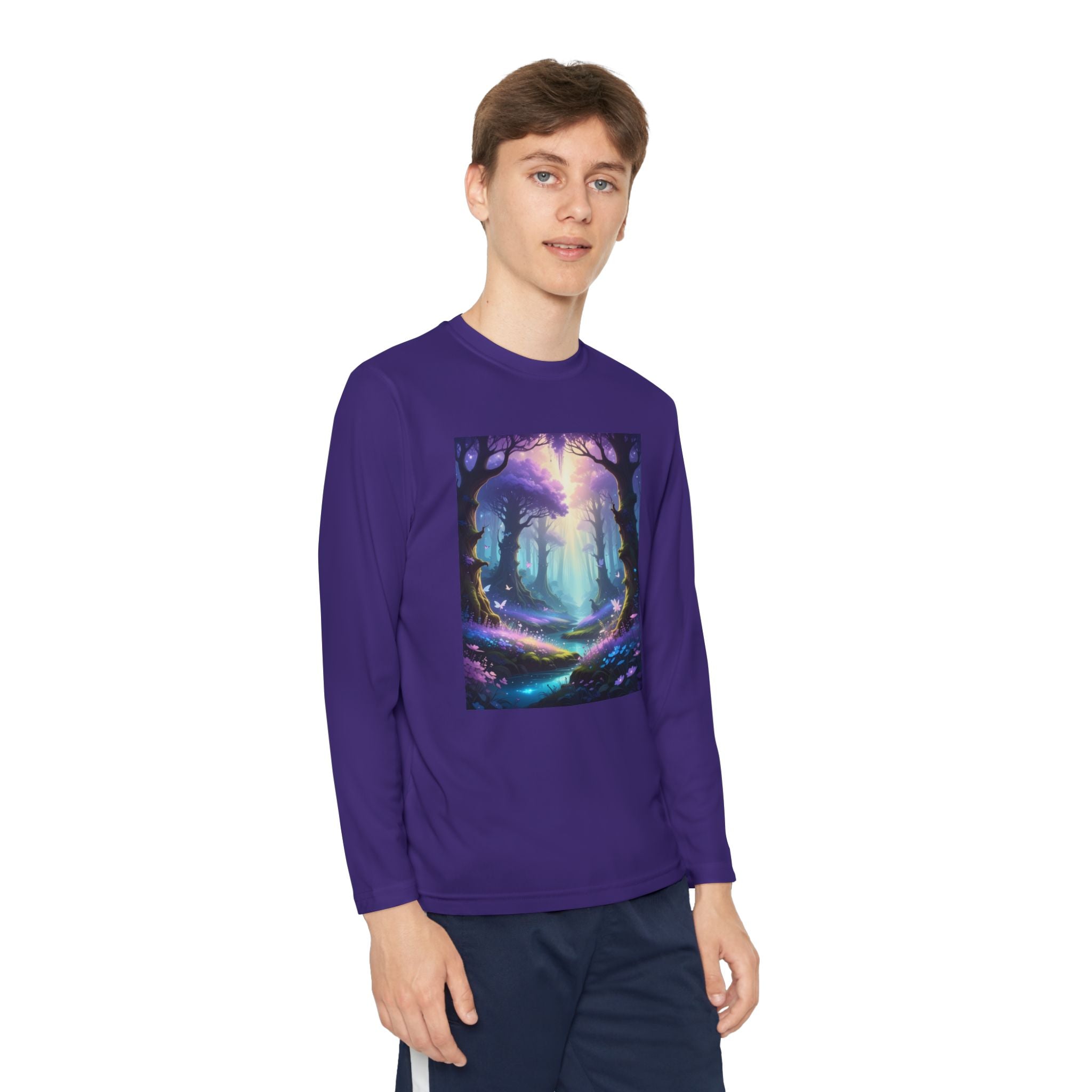 Enchanted Forest Youth Long Sleeve Competitor Tee