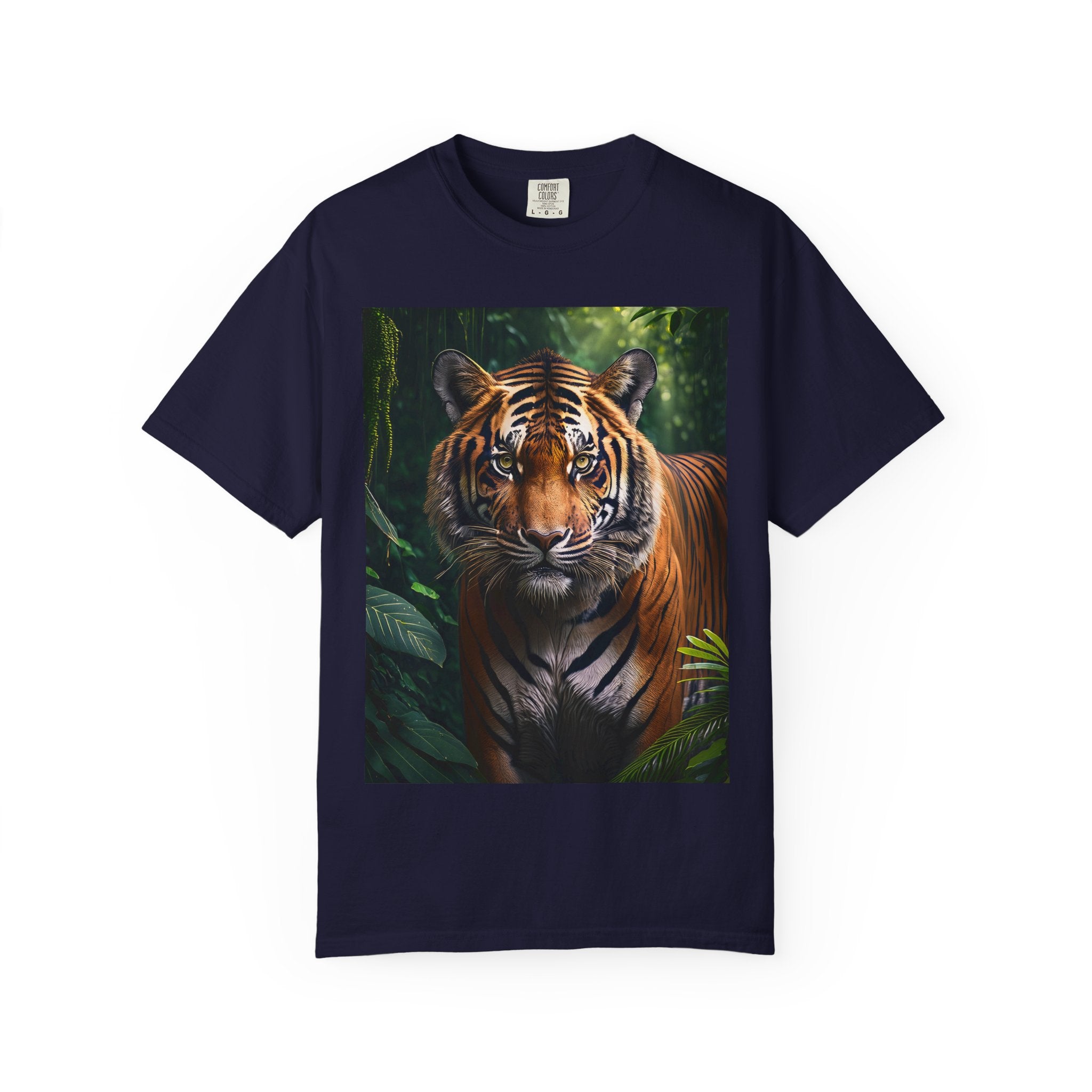 Tiger Portrait Graphic T-Shirt — Jungle Wildlife Tee