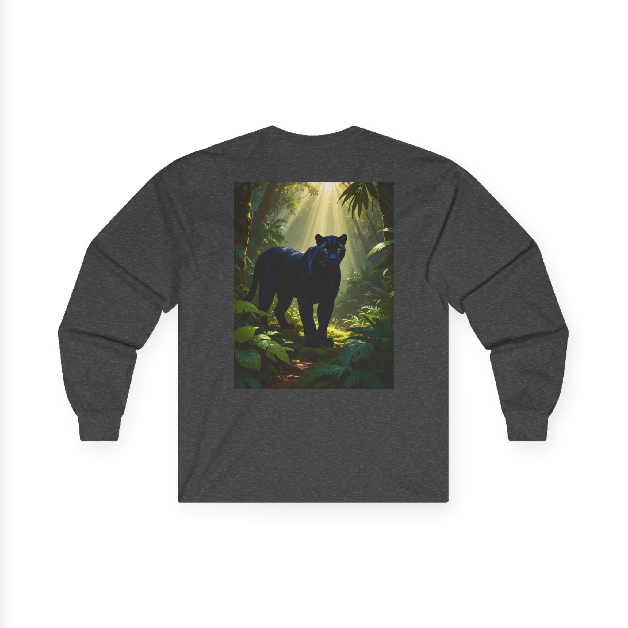 Panther in Sunlit Jungle Long Sleeve Tee