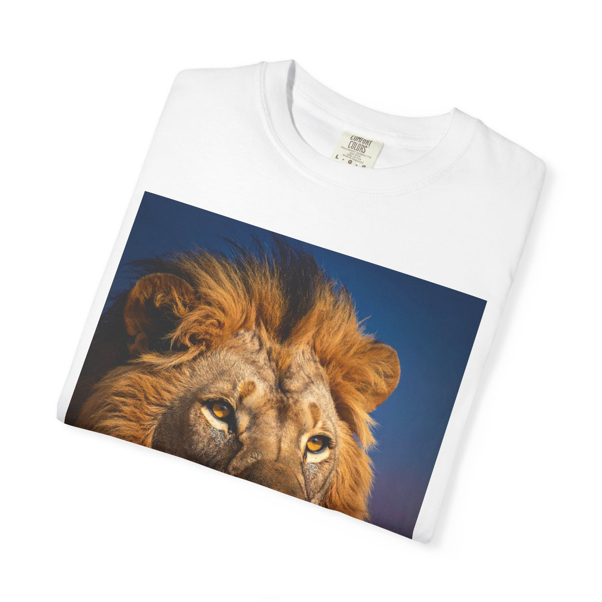 Lion Portrait T-Shirt — Majestic Wildlife Tee