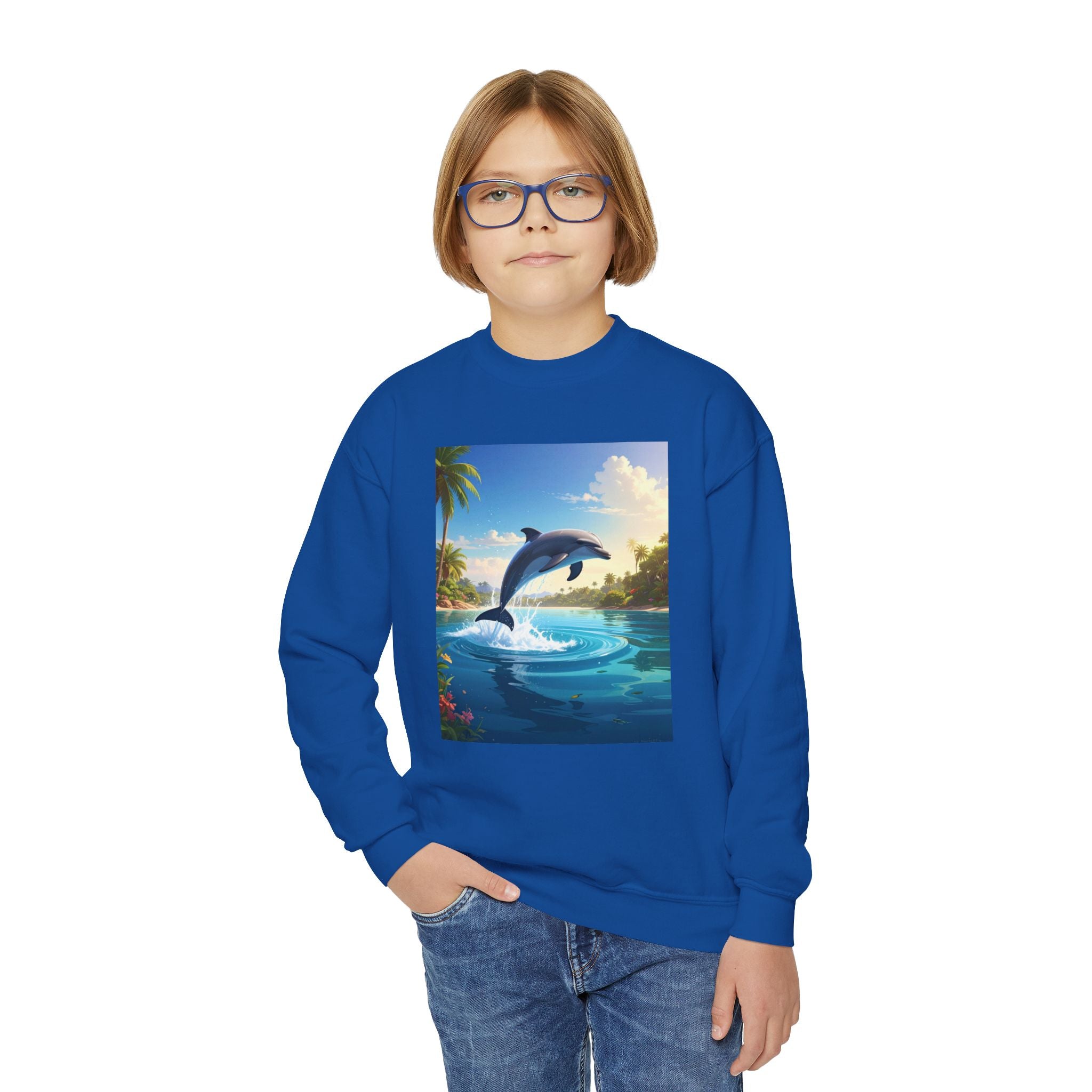 Dolphin Youth Crewneck Sweatshirt