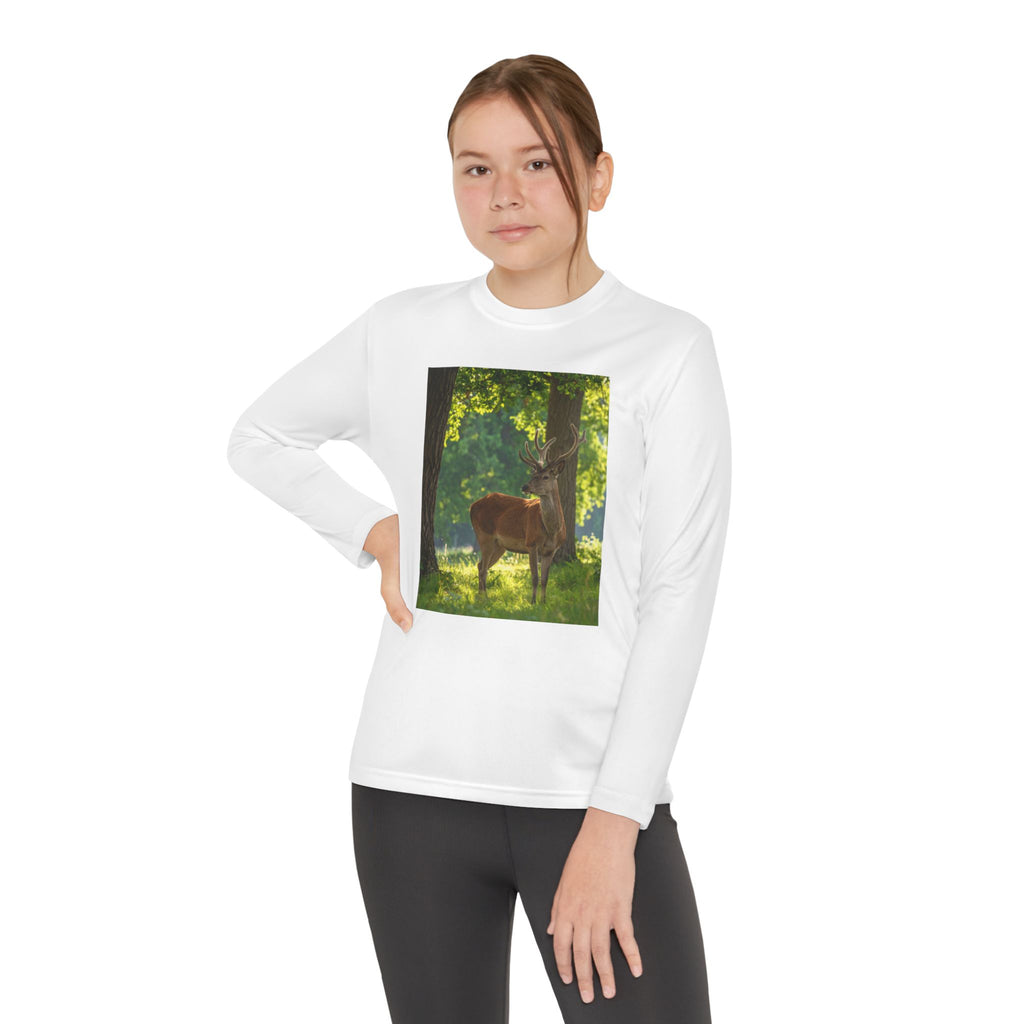 Deer Youth Long Sleeve Competitor Tee