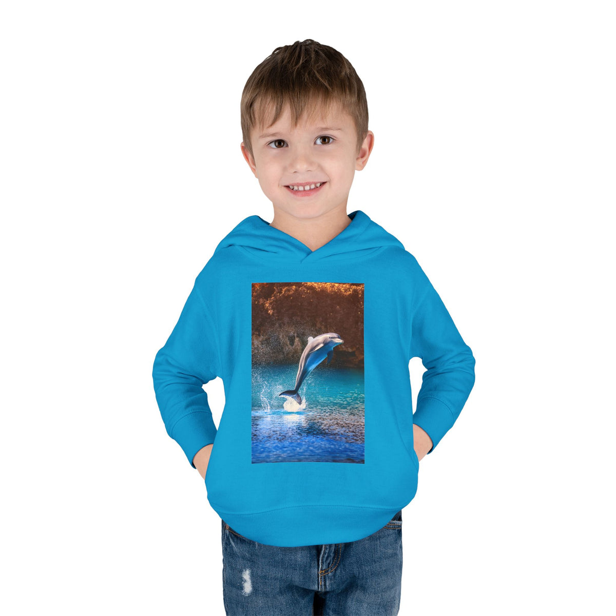 Dolphin Toddler Pullover Fleece Hoodie