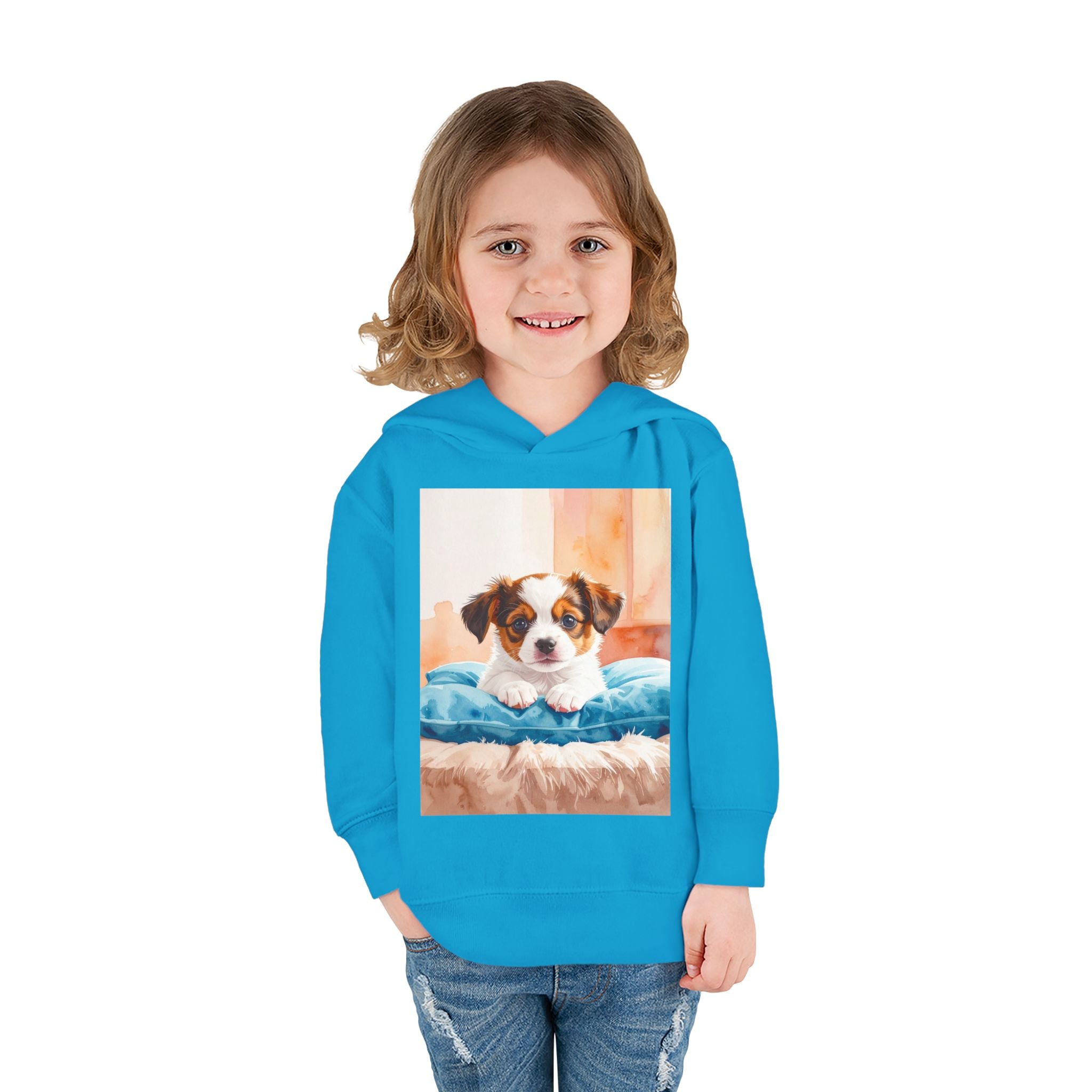 Puppy Toddler Pullover Fleece Hoodie