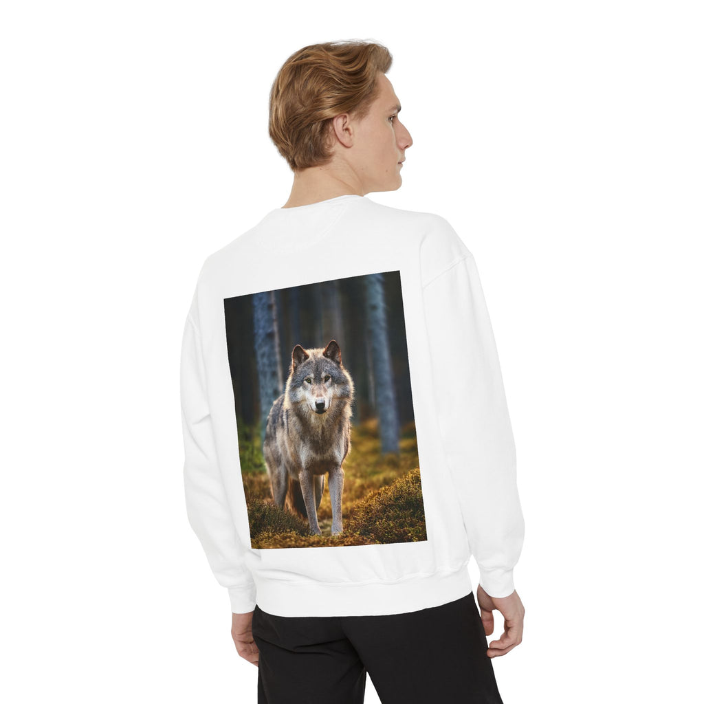 Wolf Forest Sweatshirt — Majestic Wolf Graphic Crewneck