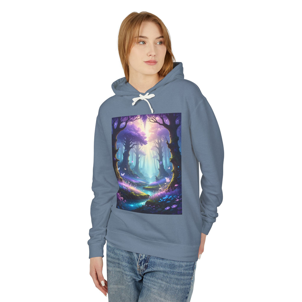 Magical Forest Hoodie — Ethereal Woodland Path Graphic Sweatshirt
