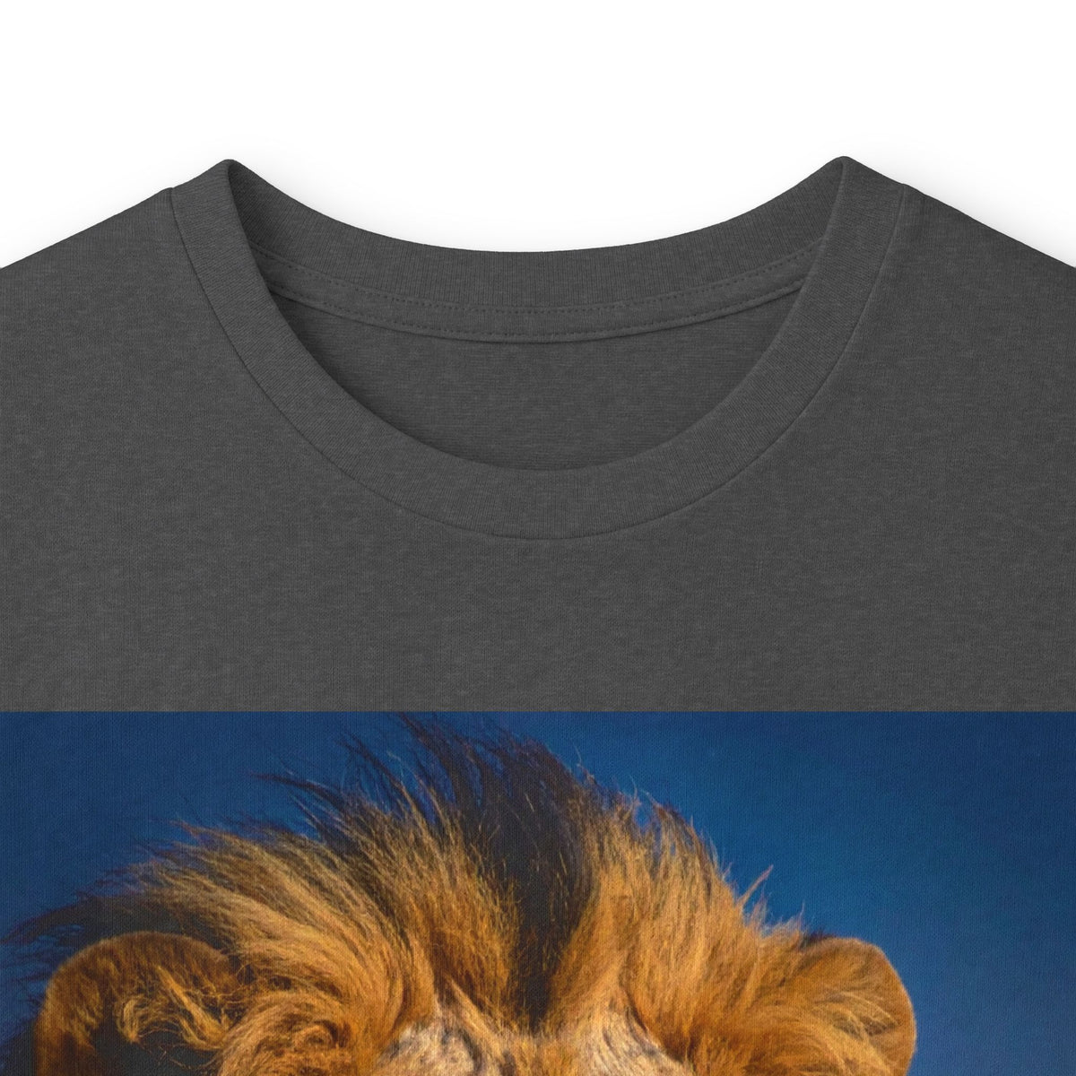 Lion Portrait Long Sleeve Tee — Majestic Wildlife Graphic Shirt