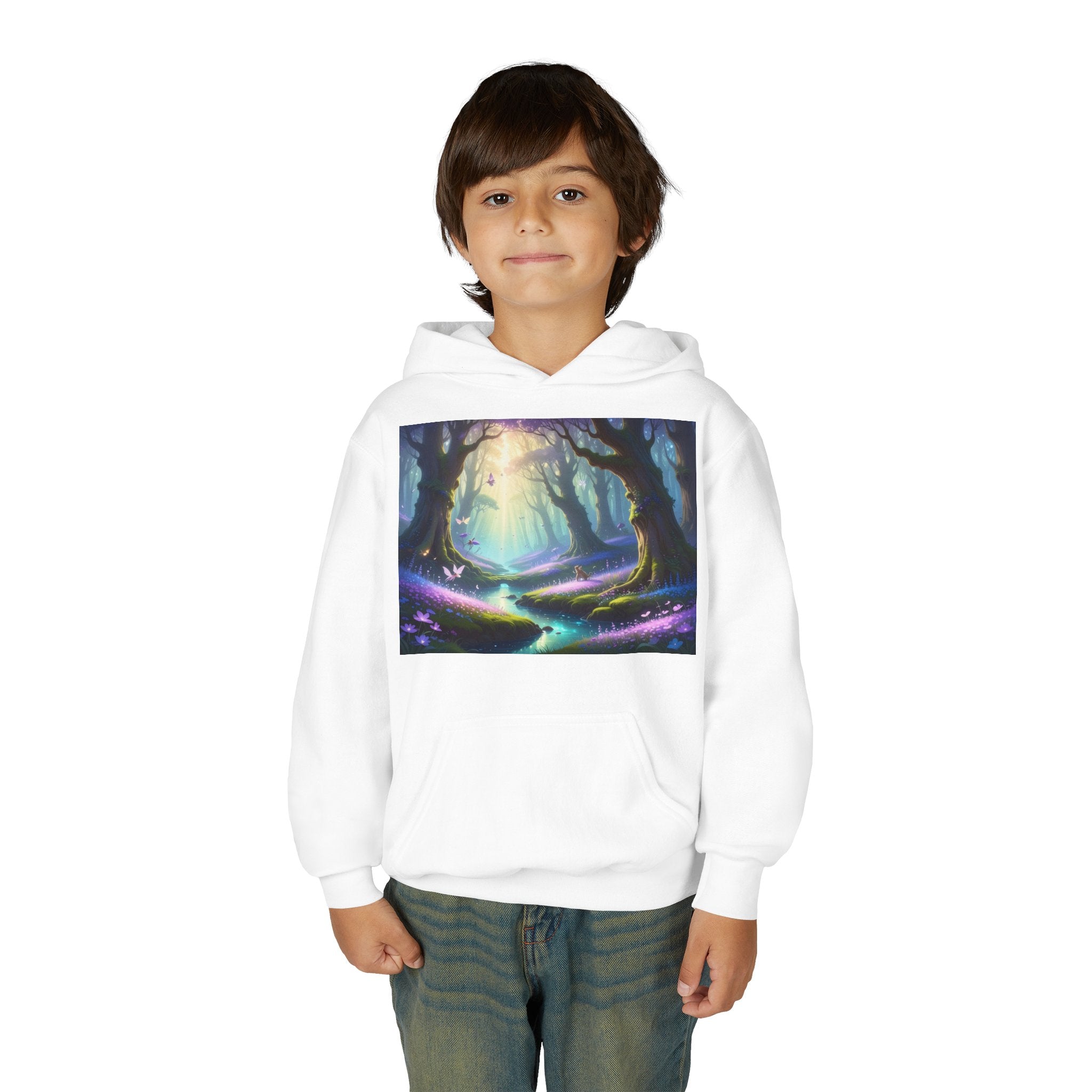 Enchanted Forest Youth Heavy Blend Hooded Sweatshirt
