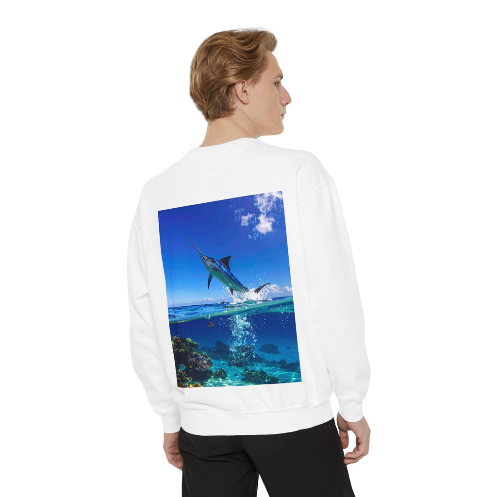 Marlin Ocean Sweatshirt — Tropical Sailfish Graphic Crewneck