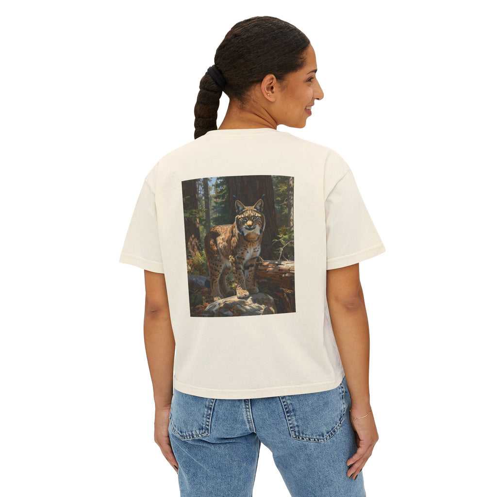 Mountain Bobcat Graphic Tee — Vintage Wilderness Cat Shirt