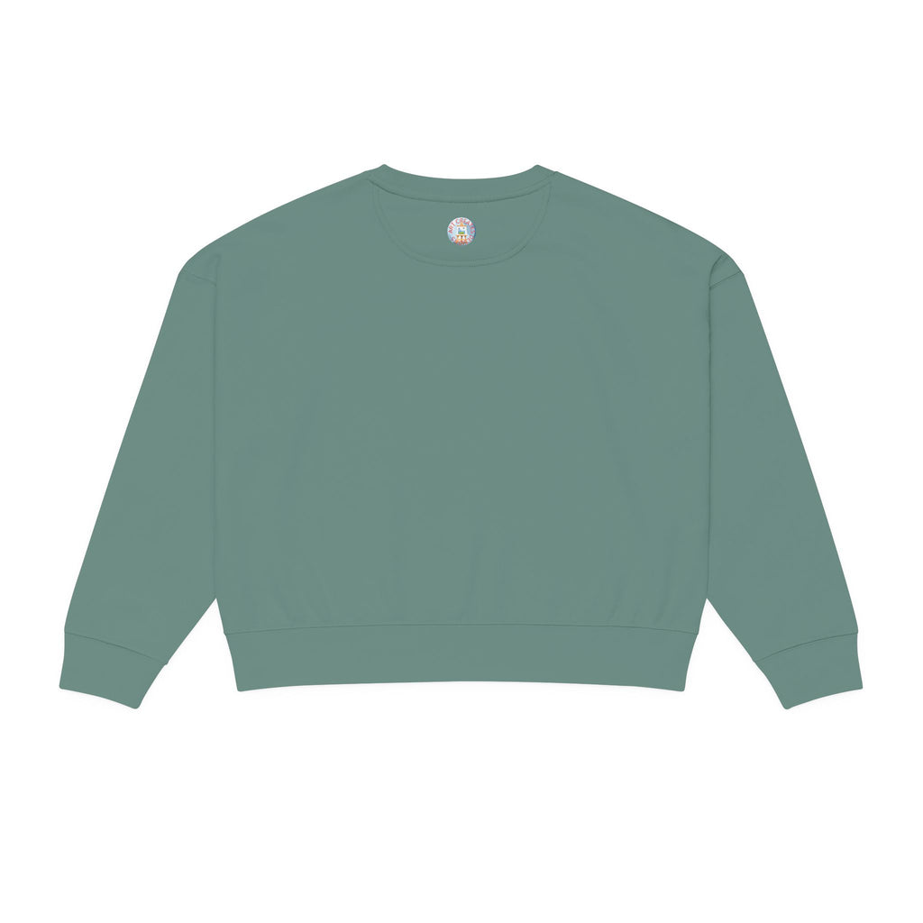 Alma Organic Crewneck Sweatshirt — Sunlit Deer Print