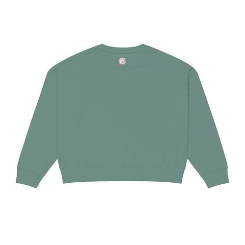 Alma Organic Crewneck Sweatshirt — Sunlit Deer Print