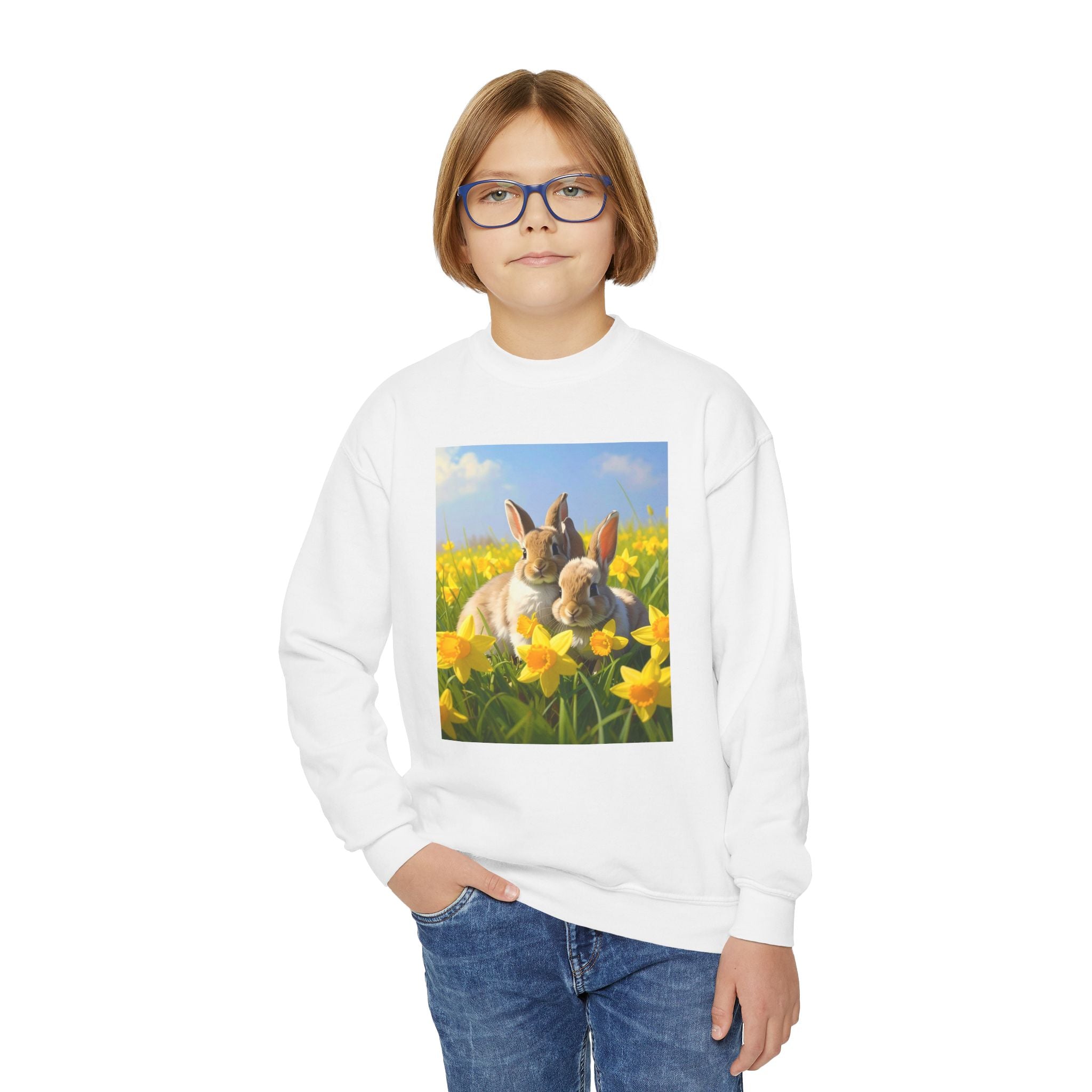 Bunnies Youth Crewneck Sweatshirt