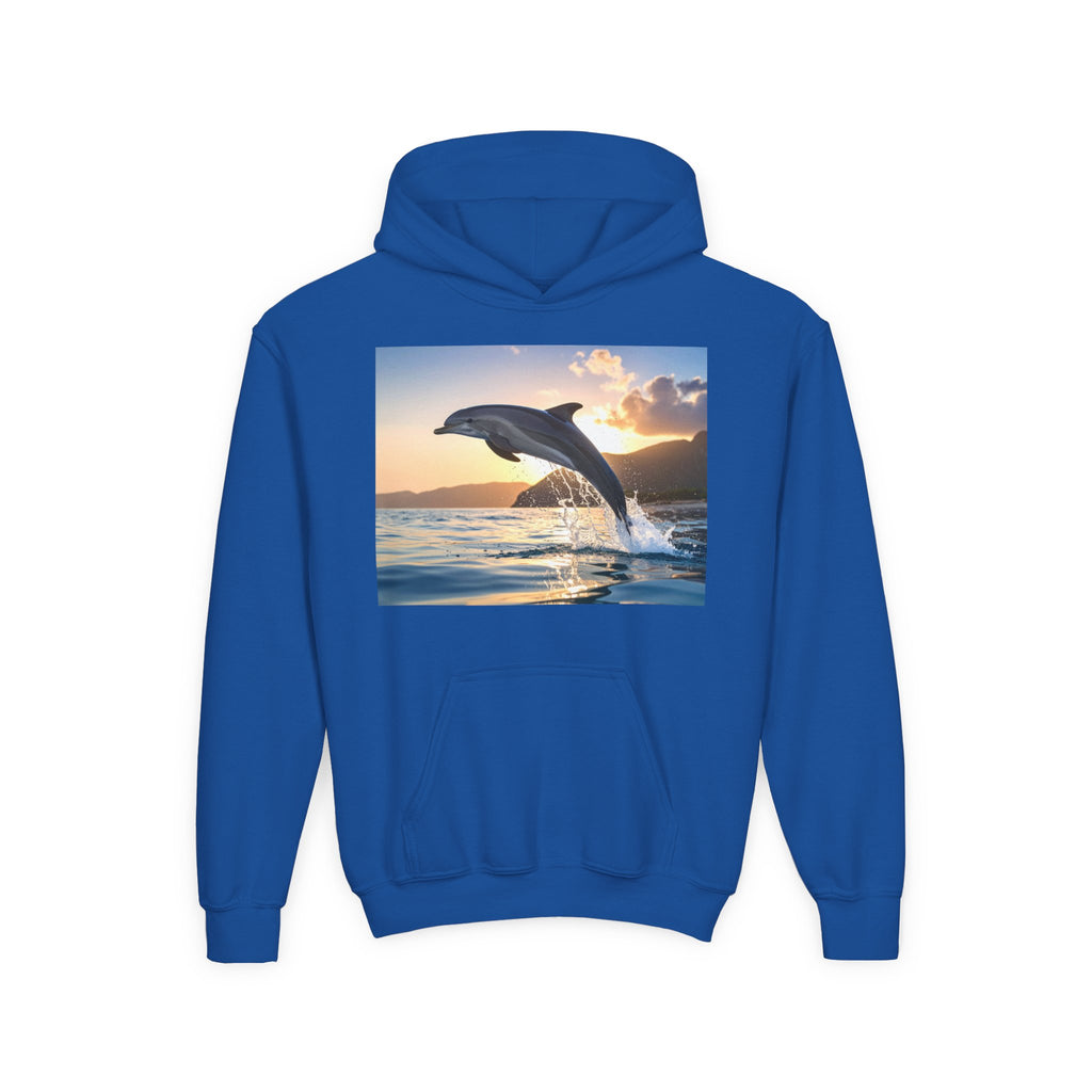 Dolphin Youth Heavy Blend Hooded Sweatshirt