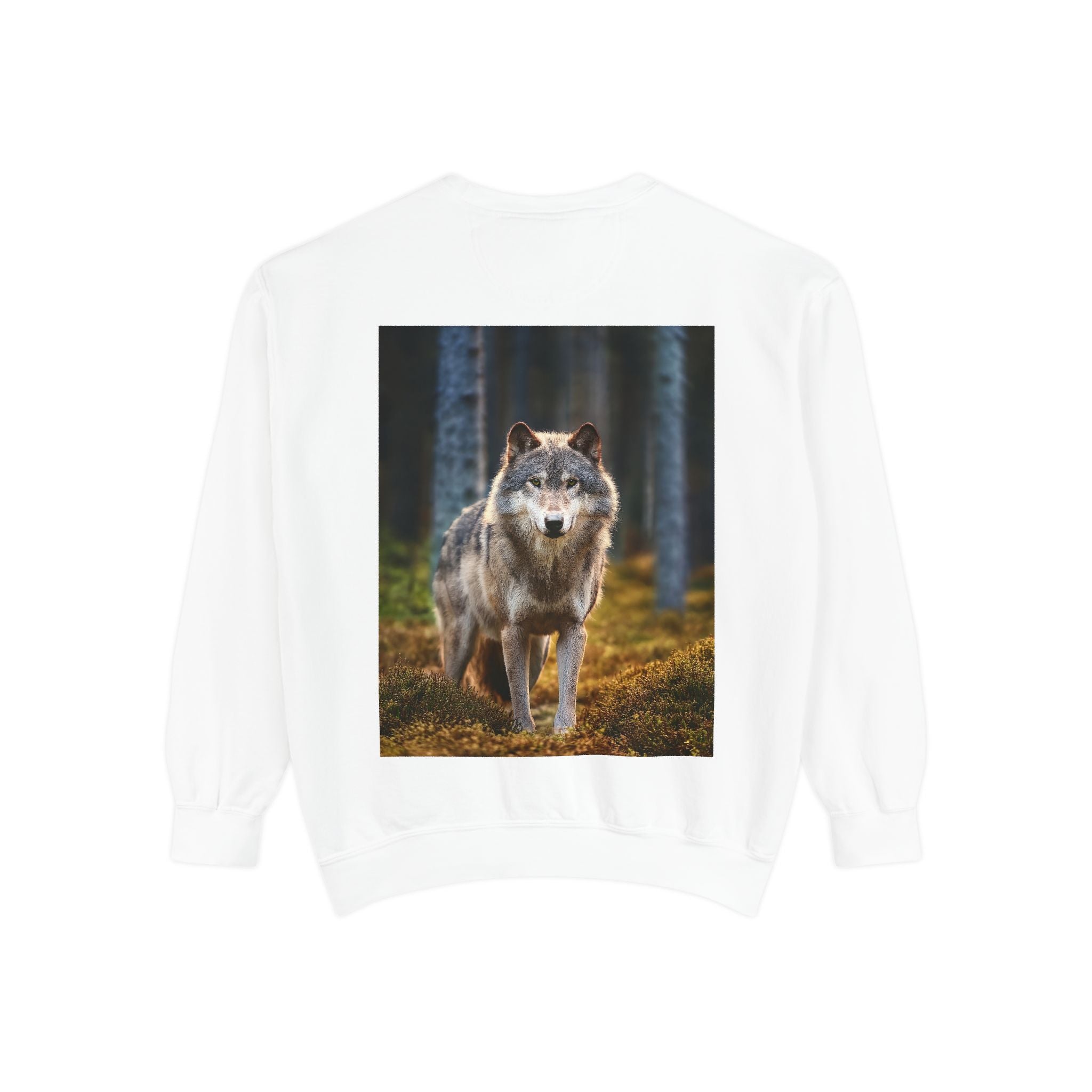 Wolf Forest Sweatshirt — Majestic Wolf Graphic Crewneck