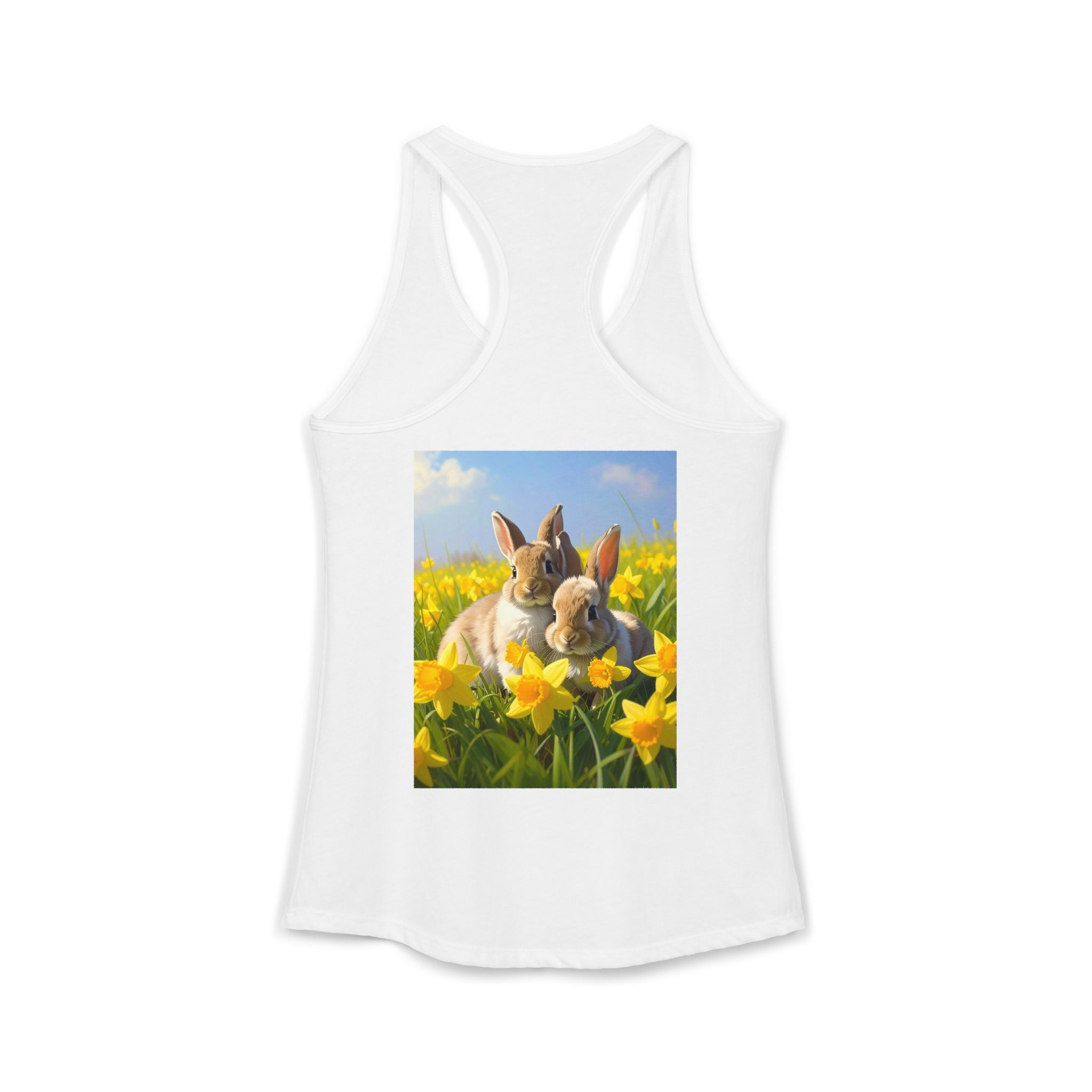 Bunnies-Women's Ideal Racerback Tank