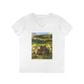 Spring Daffodil Chipmunks V-Neck Tee
