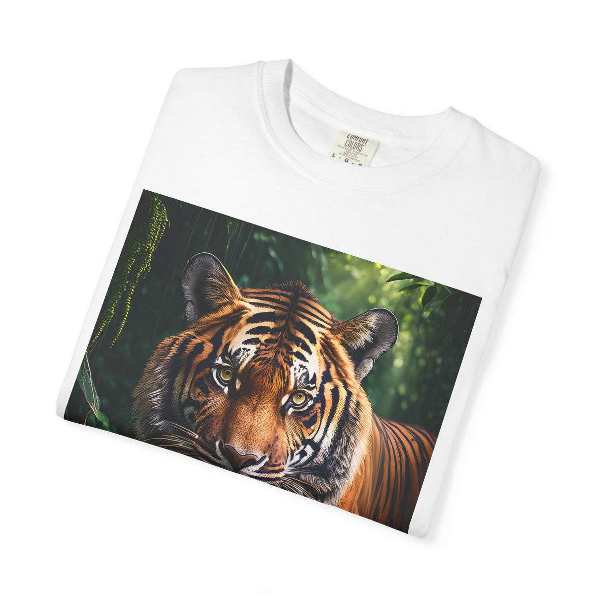 Tiger Portrait Graphic T-Shirt — Jungle Wildlife Tee