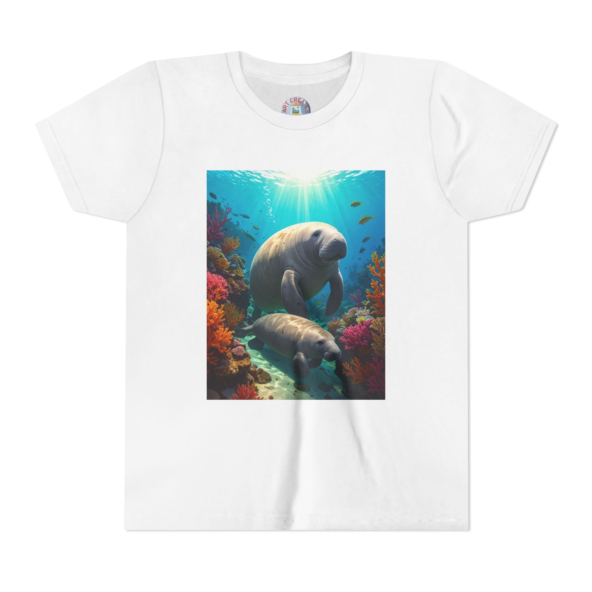 Manatee & Cub Youth Short Sleeve Tee