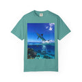 Sailfish Ocean Graphic T-Shirt — Tropical Marlin Jump Photo Tee