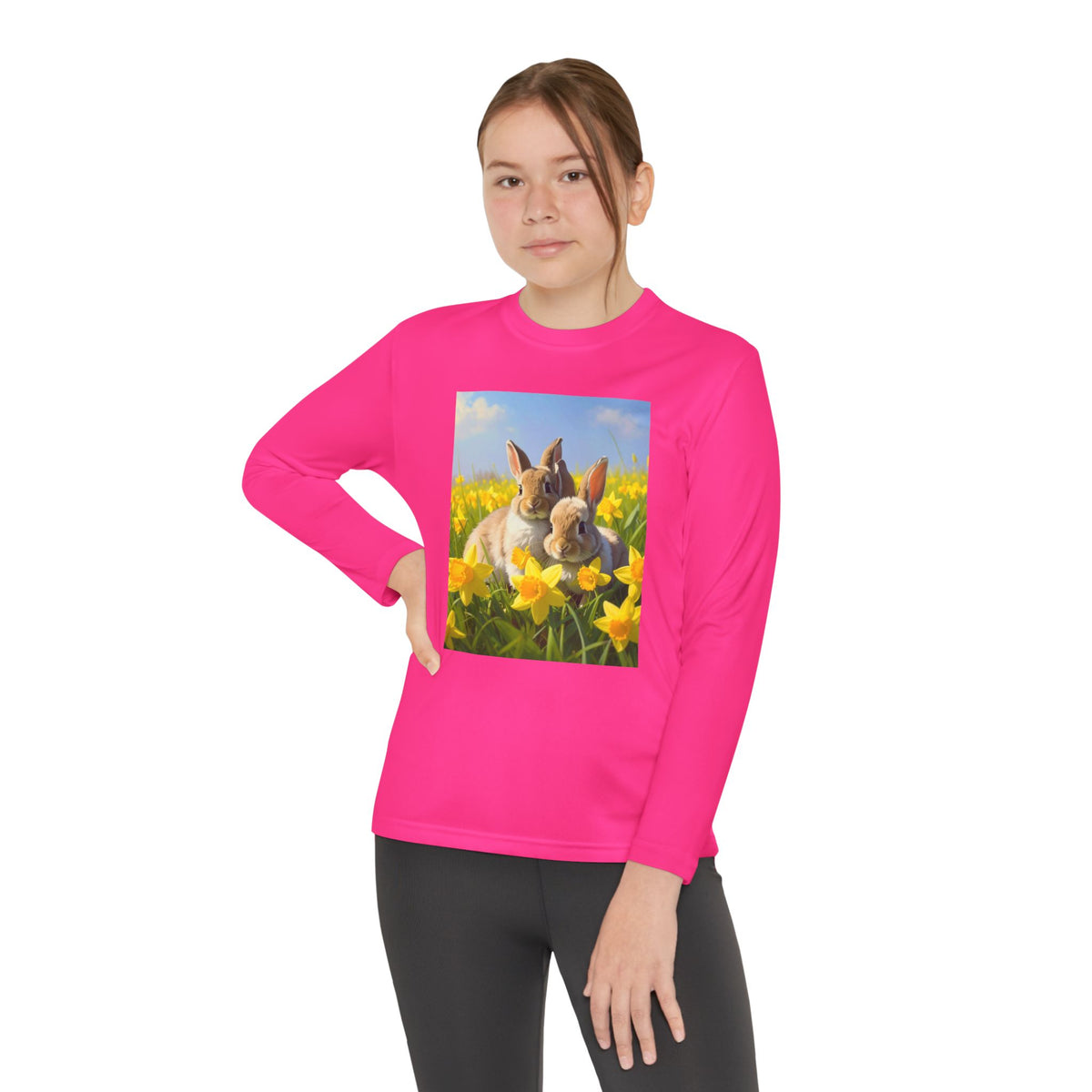 Bunnies Youth Long Sleeve Competitor Tee